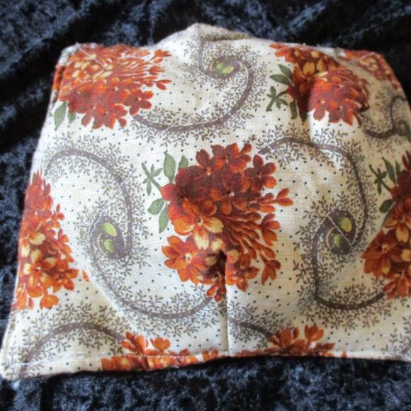 Quilted Handmade Floral Reversible Microwavable Bowl Cozy/Pot Holder/Hot Pad - Picture 1 of 2